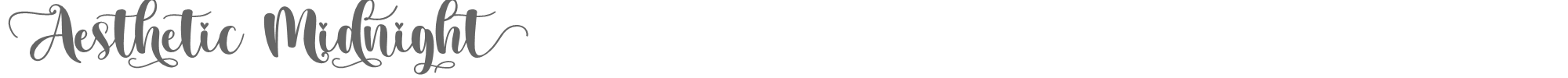 Aesthetic Midnight Aesthetic Midnight.ttf font preview
